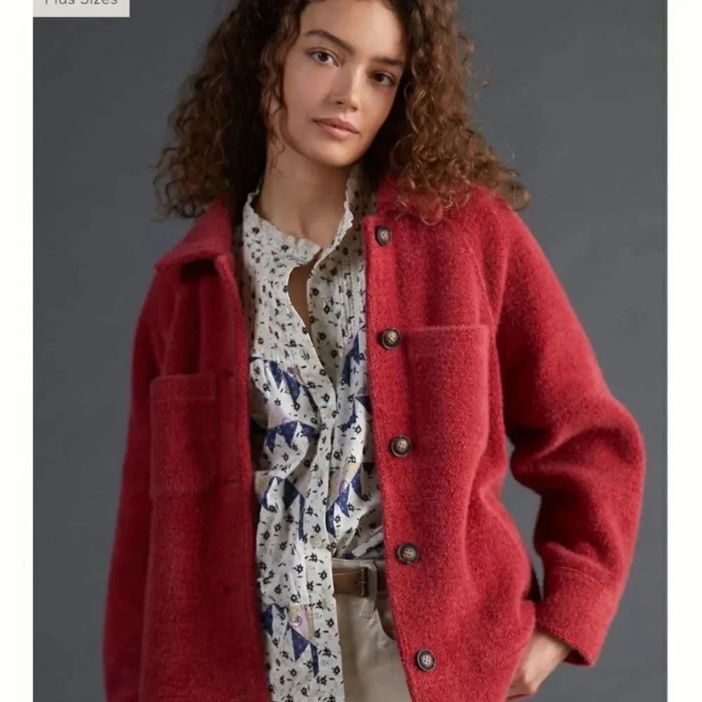 Houndstooth Shirt Jacket  - Picture 5 of 6